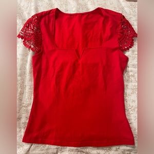 Womens Red Blouse